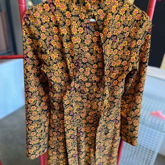 TopShop floral print, long sleeve, maxi dress size 4 - Picture 4 of 5